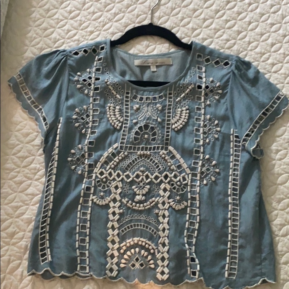 Lovers and Friends Weekender Ruffled top - Picture 2 of 4